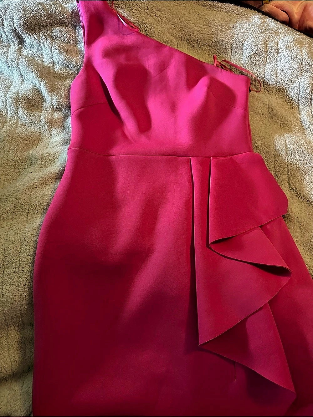 Eliza J Pink Ruffle Mini Dress Size 10 Like New